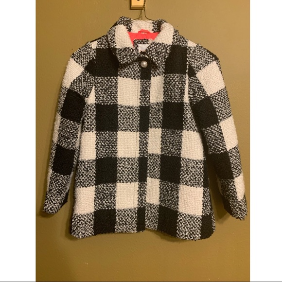 Cat & Jack Other - 🌟 Host Pick 🌟 Cat And Jack Black and White Coat Jacket Sz 7/8